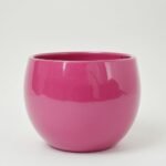 Doniczka ceramiczna Plaster miodu matowa oliwkowa