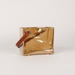 Doniczka ceramiczna Space X perłowa czarna